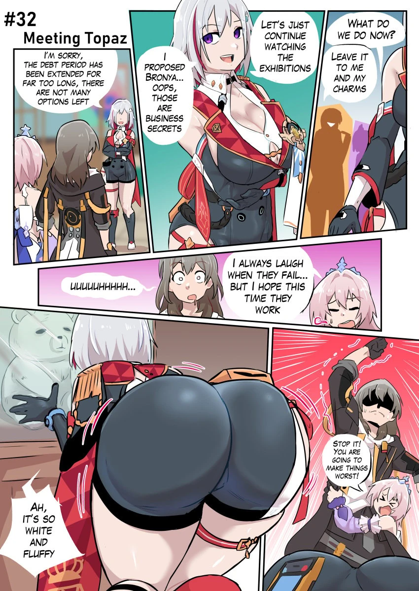 ukaya masaru mx, honkai (series), honkai: star rail, hoyoverse, march 7th (honkai: star rail), stelle (honkai: star rail), topaz (honkai: star rail), ass, huge ass, humor, thick ass, 2024, tagme