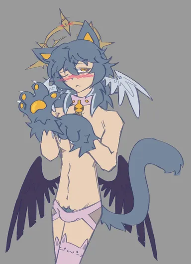 honkai: star rail, sunday (honkai: star rail), bulge, cat ears, catboy, gay, male, male only