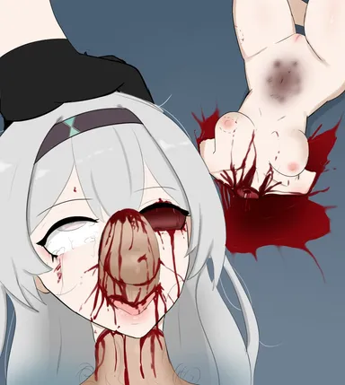 lord dante, honkai: star rail, firefly (honkai: star rail), bite mark, blood, blood on face, breasts, corpse, death, decapitation, dismemberment, duo, female, female focus, gore, guro, male, necrophilia, penis, pussy, reverse blowjob, severed head, color, uncensored