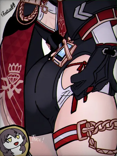 drakkon00, honkai (series), honkai: star rail, hoyoverse, mihoyo, stelle (honkai: star rail), topaz (honkai: star rail), big ass, big butt, thick thighs