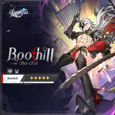 scissor w gwen, honkai (series), honkai: star rail, boothill (honkai: star rail), 1boy, abs, ad, bulge, male focus, male only, muscles, solo focus, spam