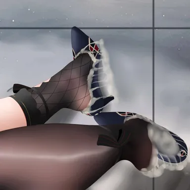 sym., honkai: star rail, sparkle (honkai: star rail), cum, cum in heels, cum in shoe, cum on feet, cum on heels, cum on shoes, cum on soles, drenched in cum, feet, foot fetish, foot focus, heels, heels fetish, high heels, high heels focus, human, human only, shoe fetish, shoes, shoes only, soles, stockings, toes, unseen character, tagme