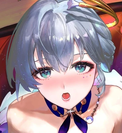 honkai (series), honkai: star rail, robin (honkai: star rail), female, looking at viewer, cropped, lowres, non-web source, tagme