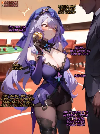 honkai: star rail, black swan (honkai: star rail), 1boy, ass, big breasts, black male, black-skinned male, cameltoe, cheating, cleavage, female, interracial, long hair, netorare, ntr, pantyhose, pussy, rape, thighs, ai assisted, ai generated, caption