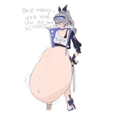 honkai: star rail, female, satisfied, swallowed whole, vore, vore belly