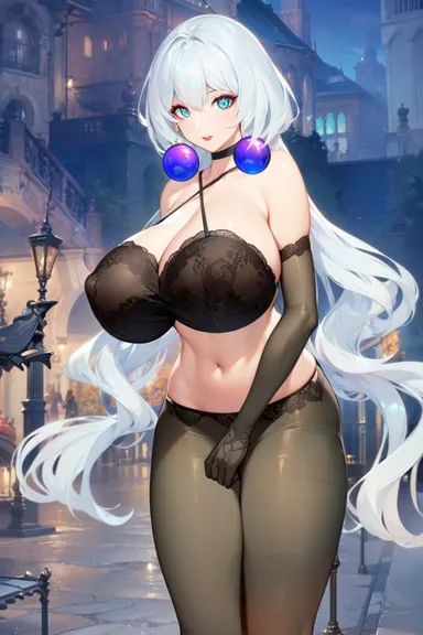 咕哒, honkai: star rail, bronya rand, 1girls, big breasts, big thighs, blue eyes, breasts, busty, elbow gloves, female, female only, huge breasts, huge thighs, large breasts, large thighs, lingerie, navel, pantyhose, sliver hair, solo, solo female, thick thighs, thighs, underwear, voluptuous, ai generated