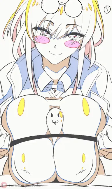 housou-kun, honkai (series), honkai: star rail, kafka (honkai: star rail), 1girls, huge breasts, human, paizuri, smug, titjob, animated, gif